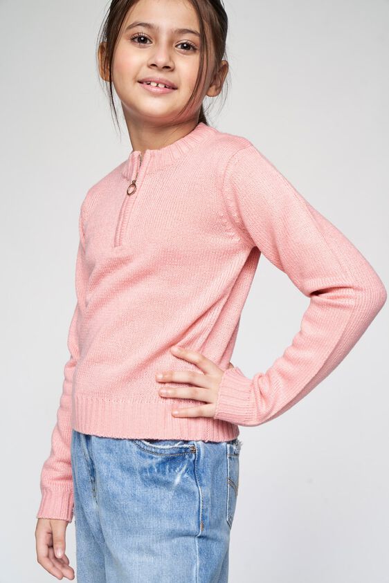 1 - Pink Solid Straight Top, image 1