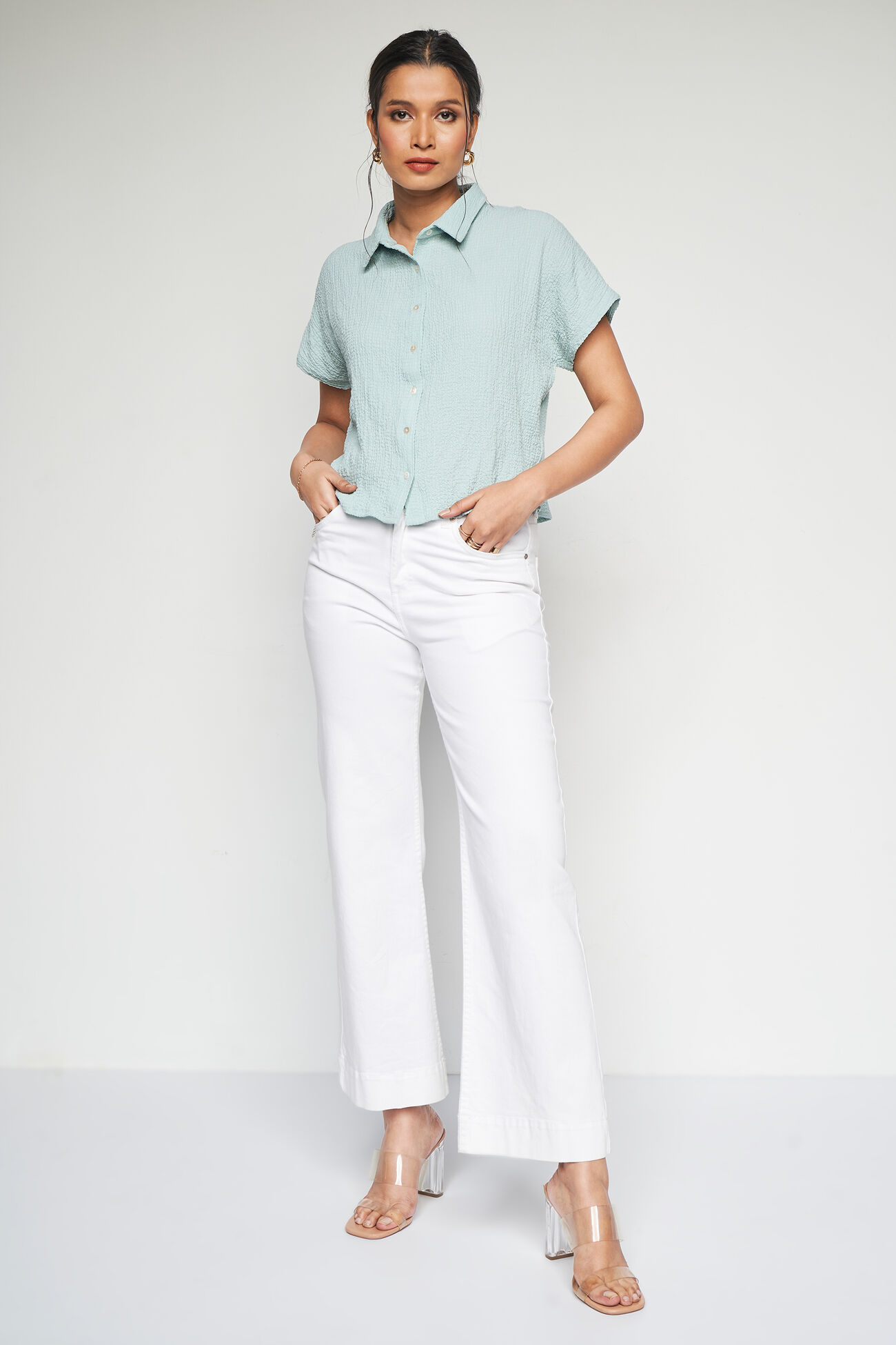 Everyday Essential Shirt, Mint, image 2