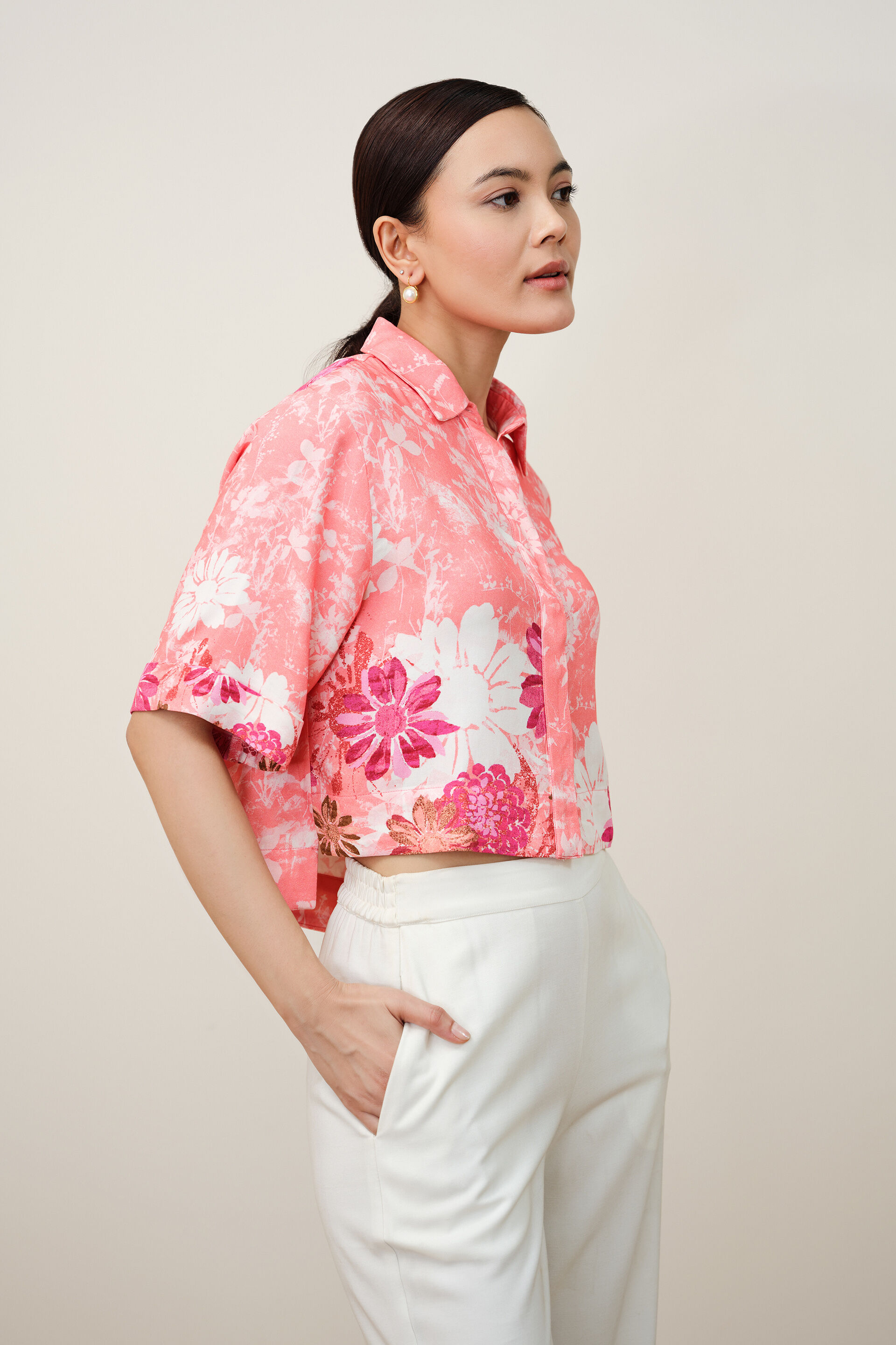 Pink Petal Top, Pink, image 4