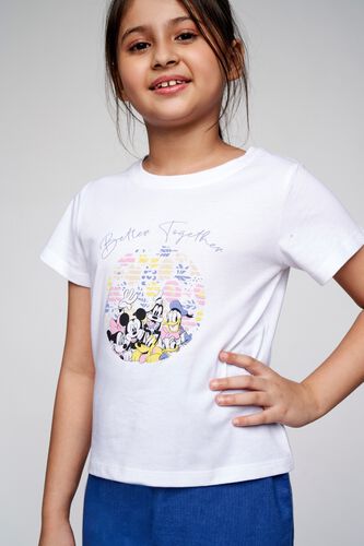 2 - White Graphic Straight Top, image 2