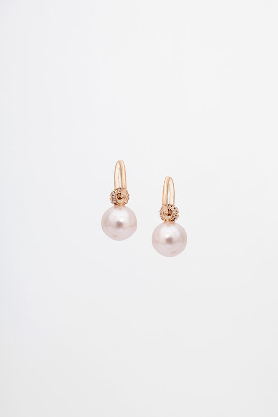 Pink Brass Earring, , image 1