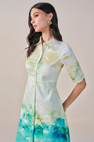 Ocean Rhythm Cotton Dress, Multi Color, image 7