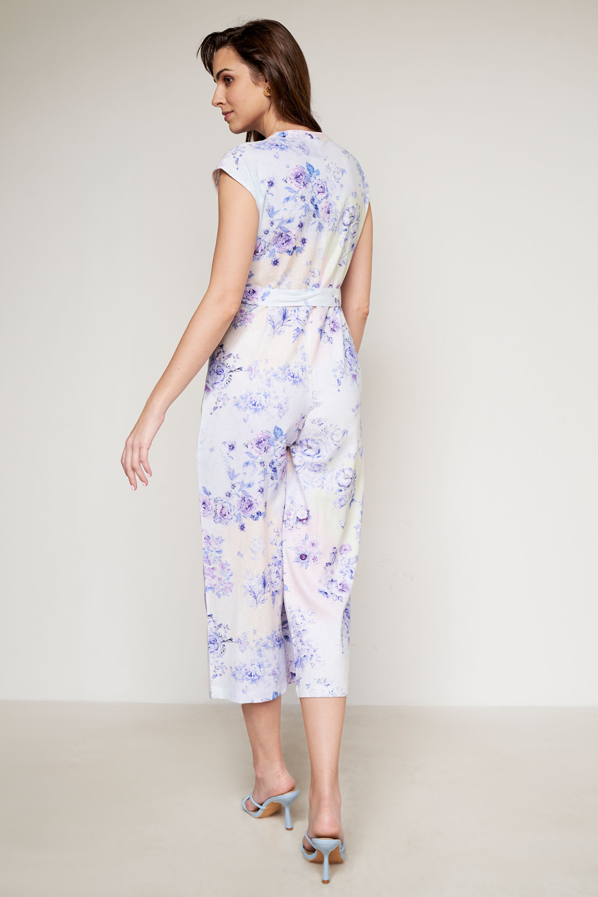 Multi Color Floral Jumpsuit, Multi Color, image 3