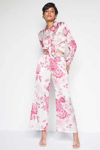 Floral Flair Co-ord Set, Cream, image 1