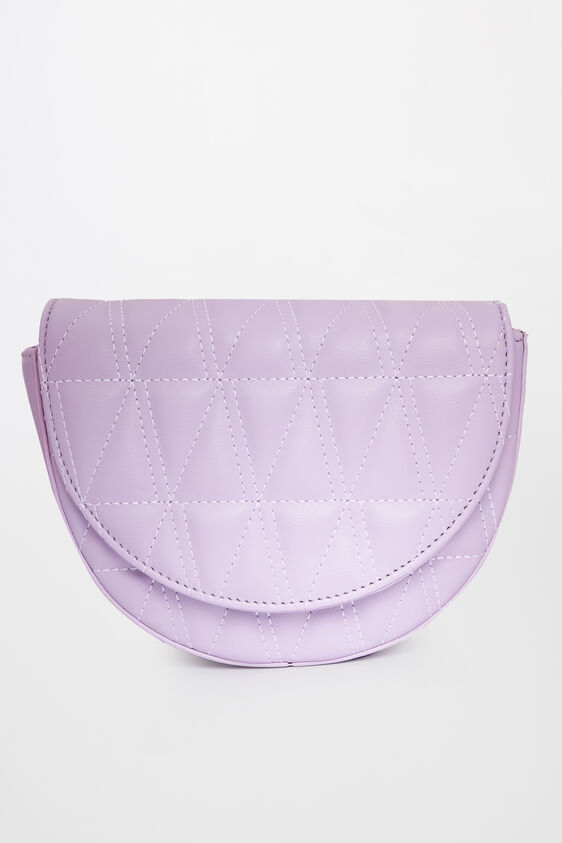 Lilac Polyurethane Ladies Purse L, , image 2