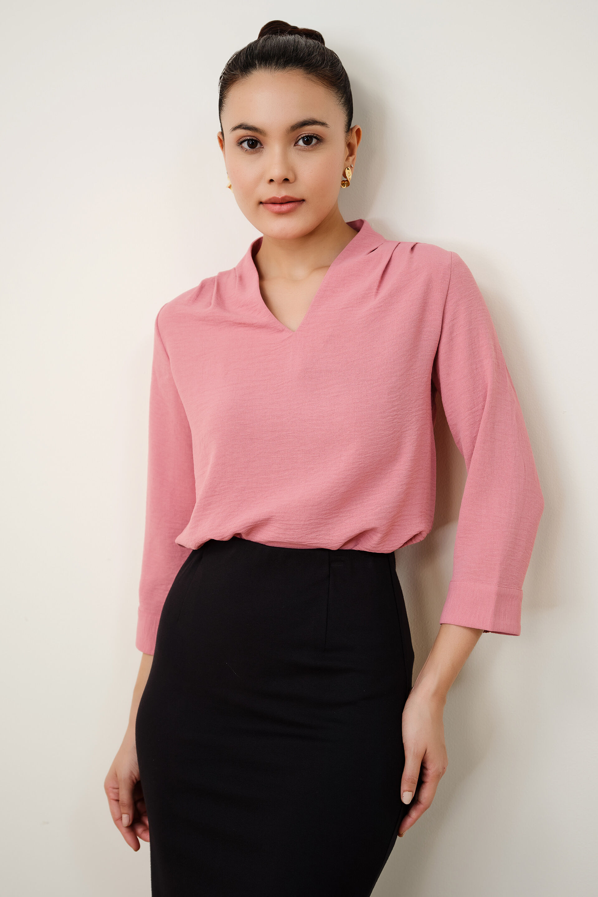 Nerra Dusty Pink Top, Pink, image 1