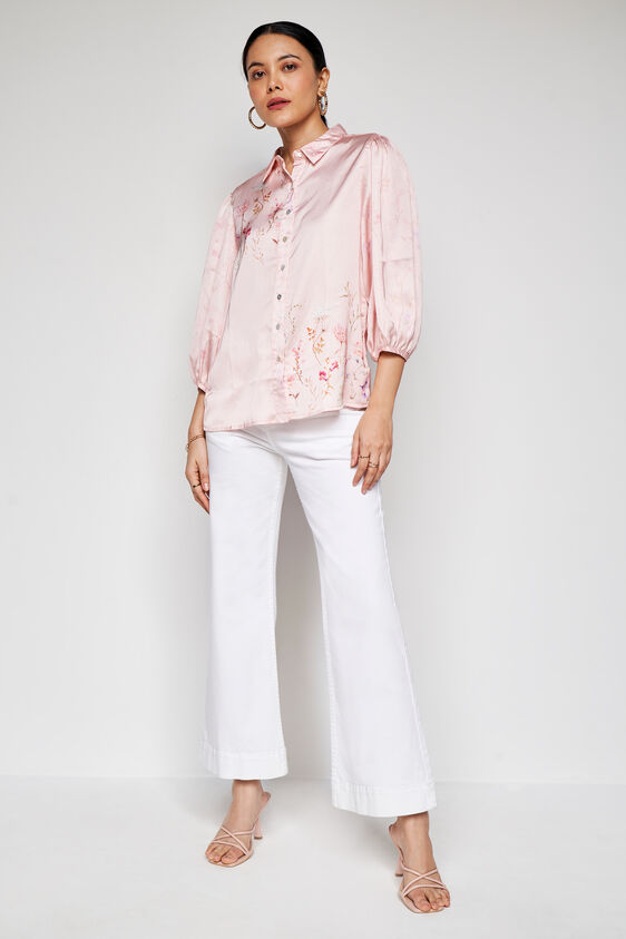 Lucky Star Shirt Style Top, Pink, image 3