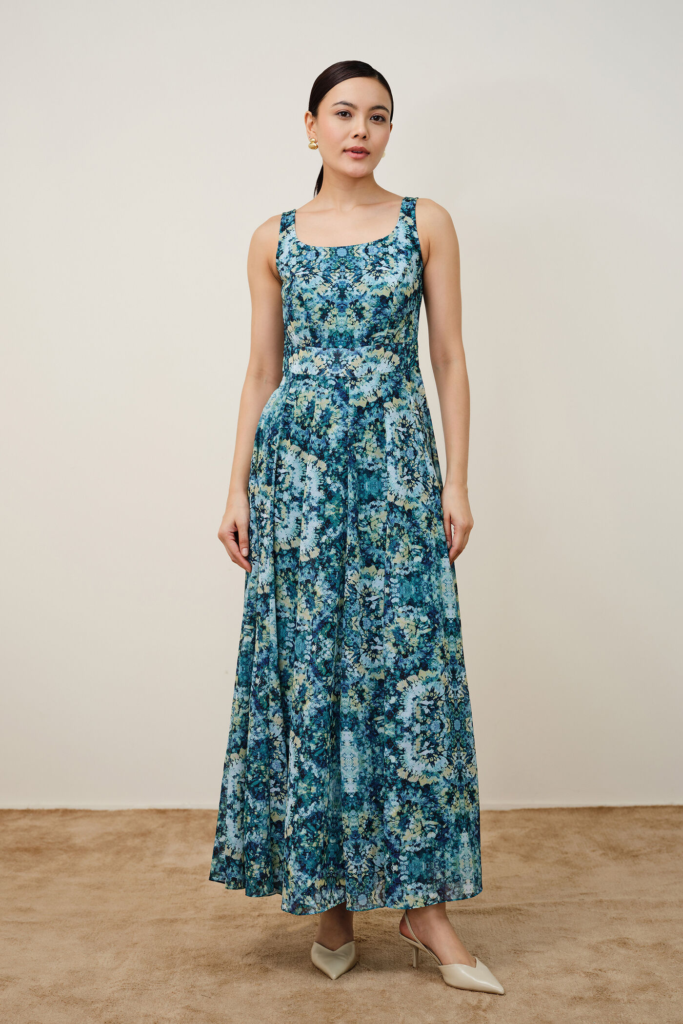 Buy Sea Green Abstract Print Maxi Online for Women from AND India S26P41MXT197_GRN_PRT Buy Sea Green Abstract Print Maxi Online for Women from AND India S26P41MXT197_GRN_PRT