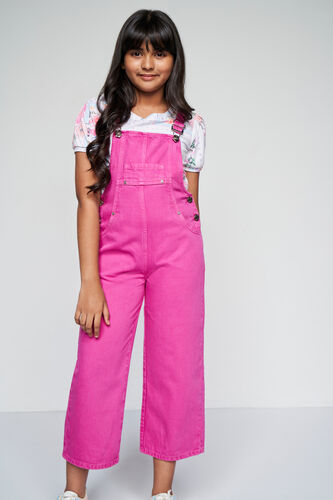 Pink Truffle Solid Dungaree, Pink, image 6