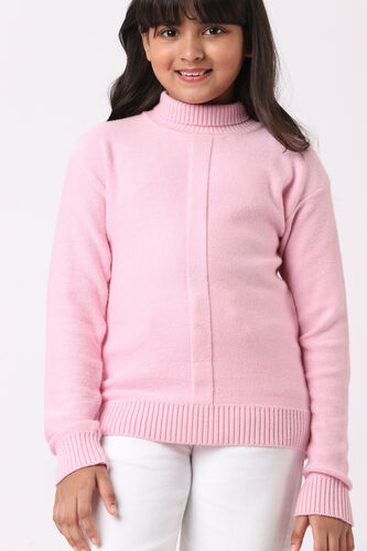 Pink Solid Straight Top, Pink, image 2