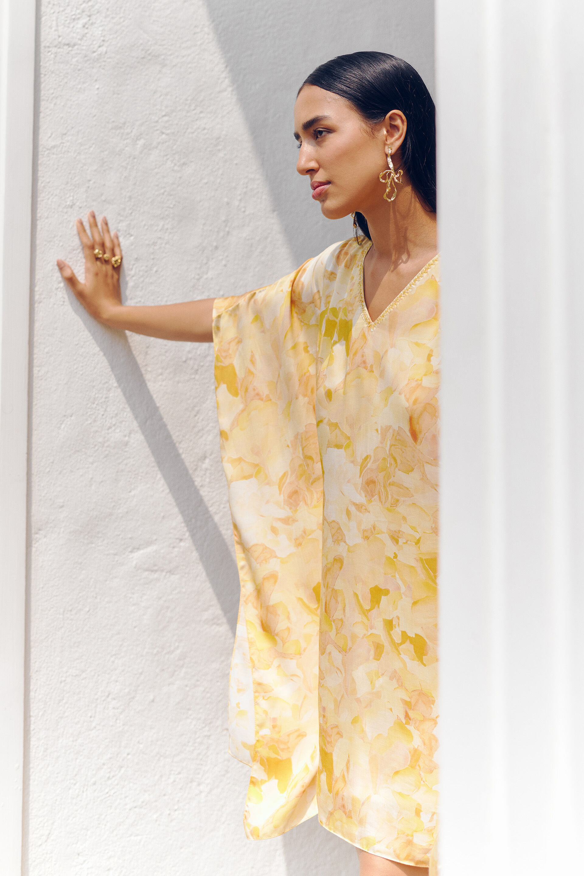 Summer Amaltas Dress, Yellow, image 3
