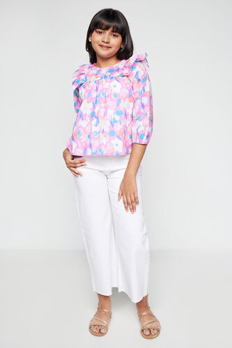 Unicorn Ruffle top, Pink, image 2