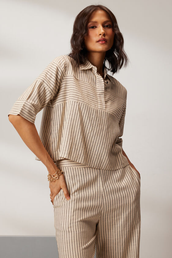 The Stripes Coord Set, Cream, image 2