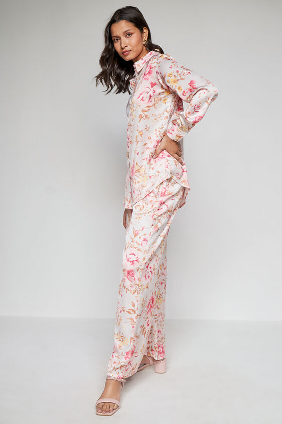 Pink and White Floral Curved Set-2, Pink, image 5
