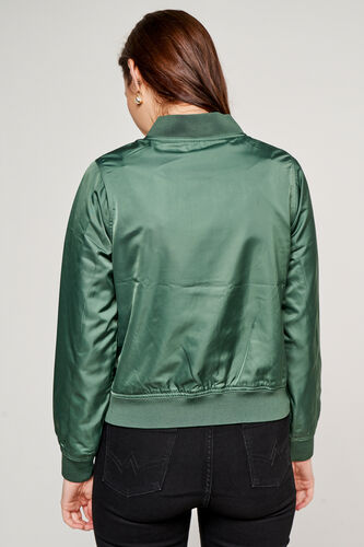 Green Solid Straight Jacket, Green, image 6
