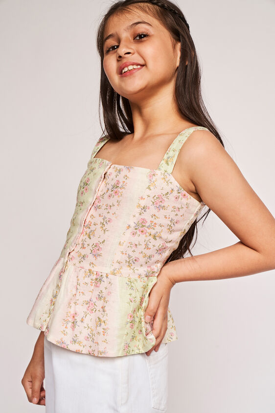 Multi Color Floral Flared Top, Multi Color, image 3