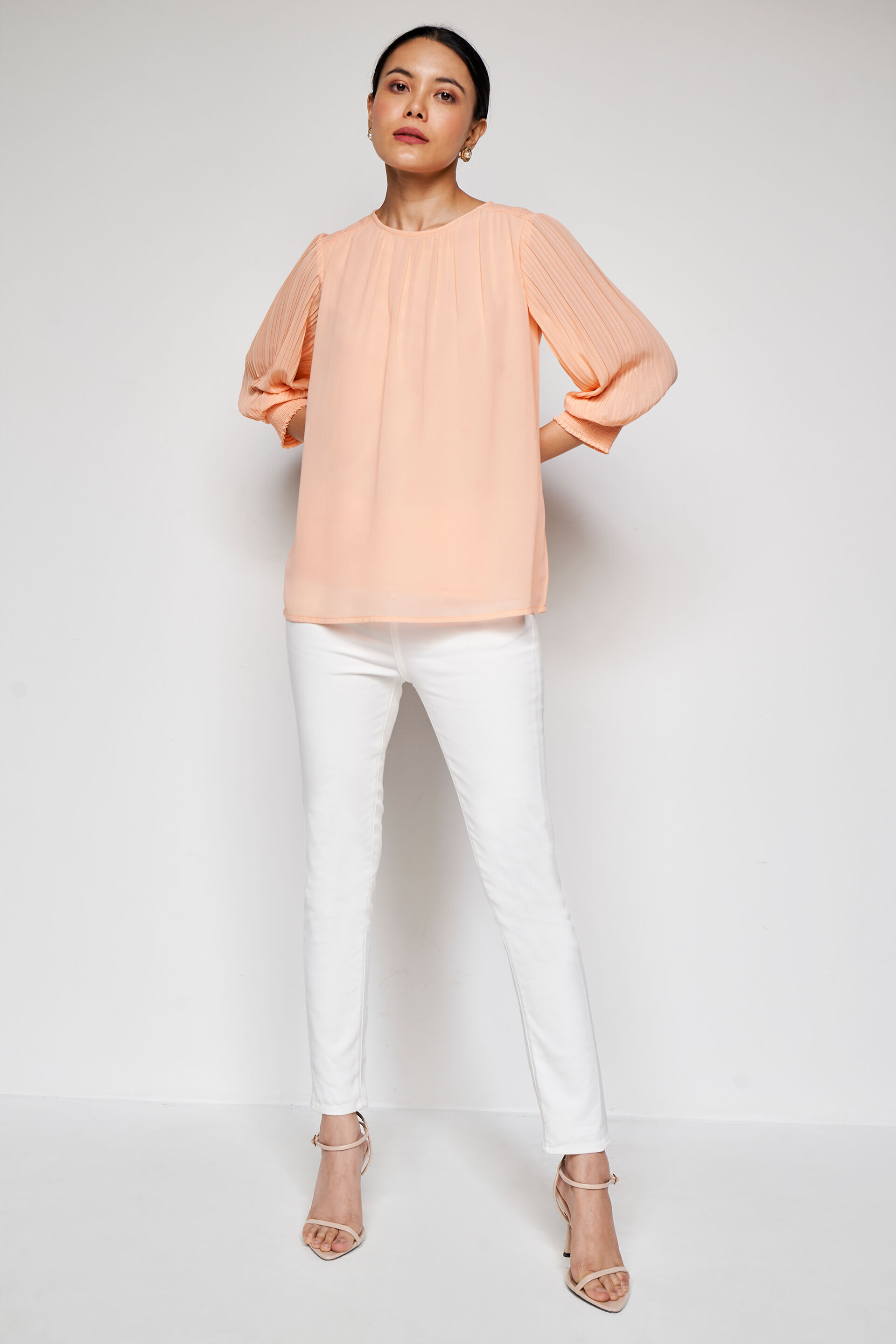 Luminous Straight Top, Peach, image 2