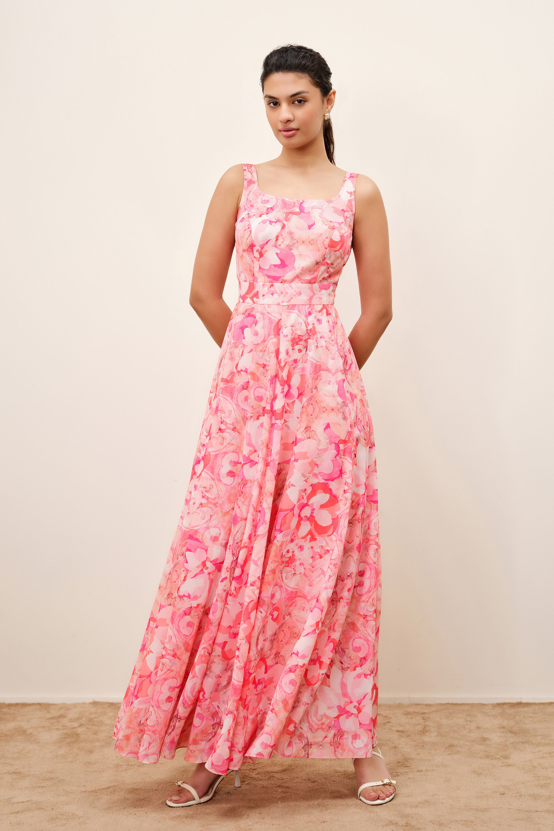 Shades of Pink Maxi Dress, Pink, image 3