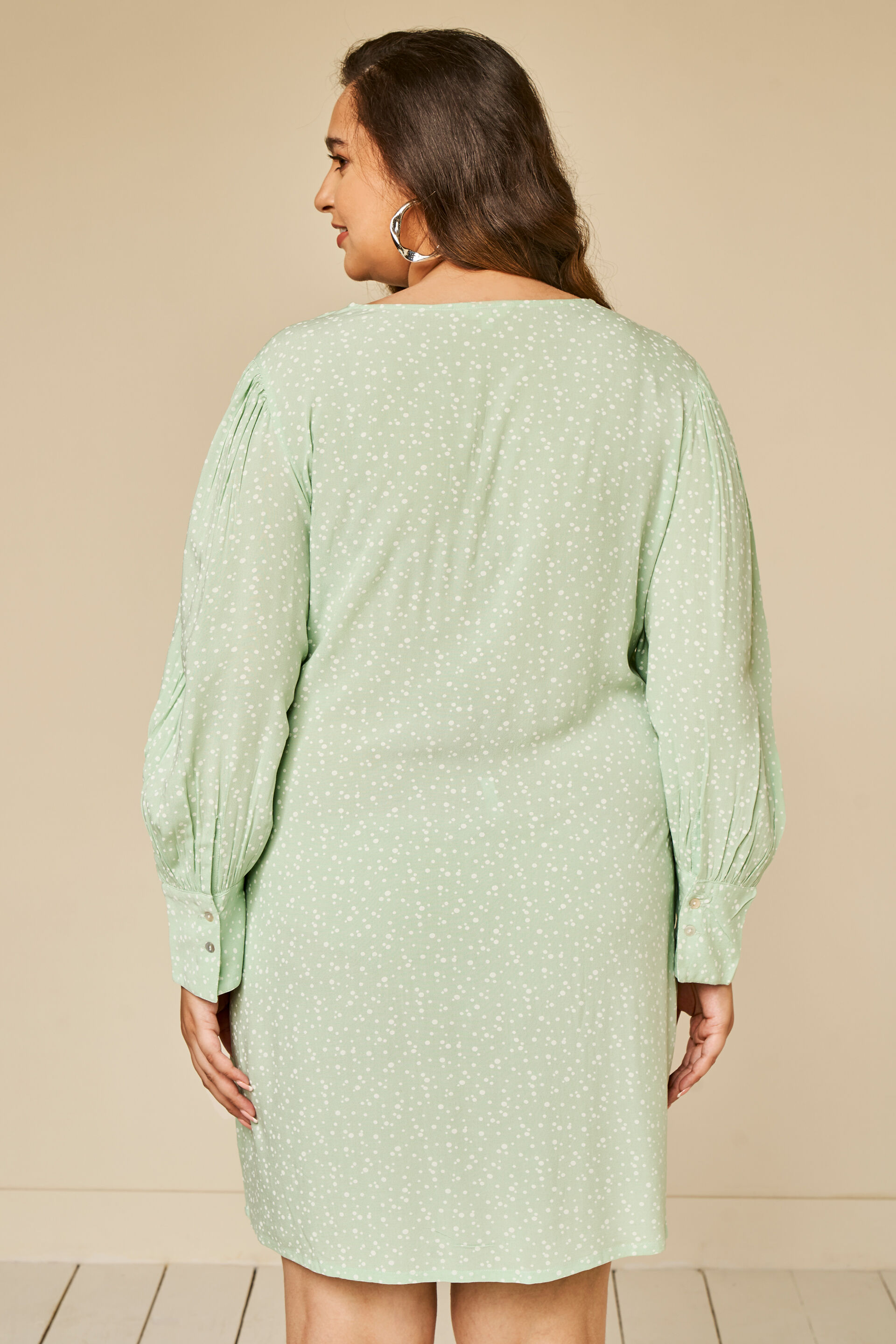 Buy Sage Green Straight Shift Dress Online at Best Price at ANDIndia ...