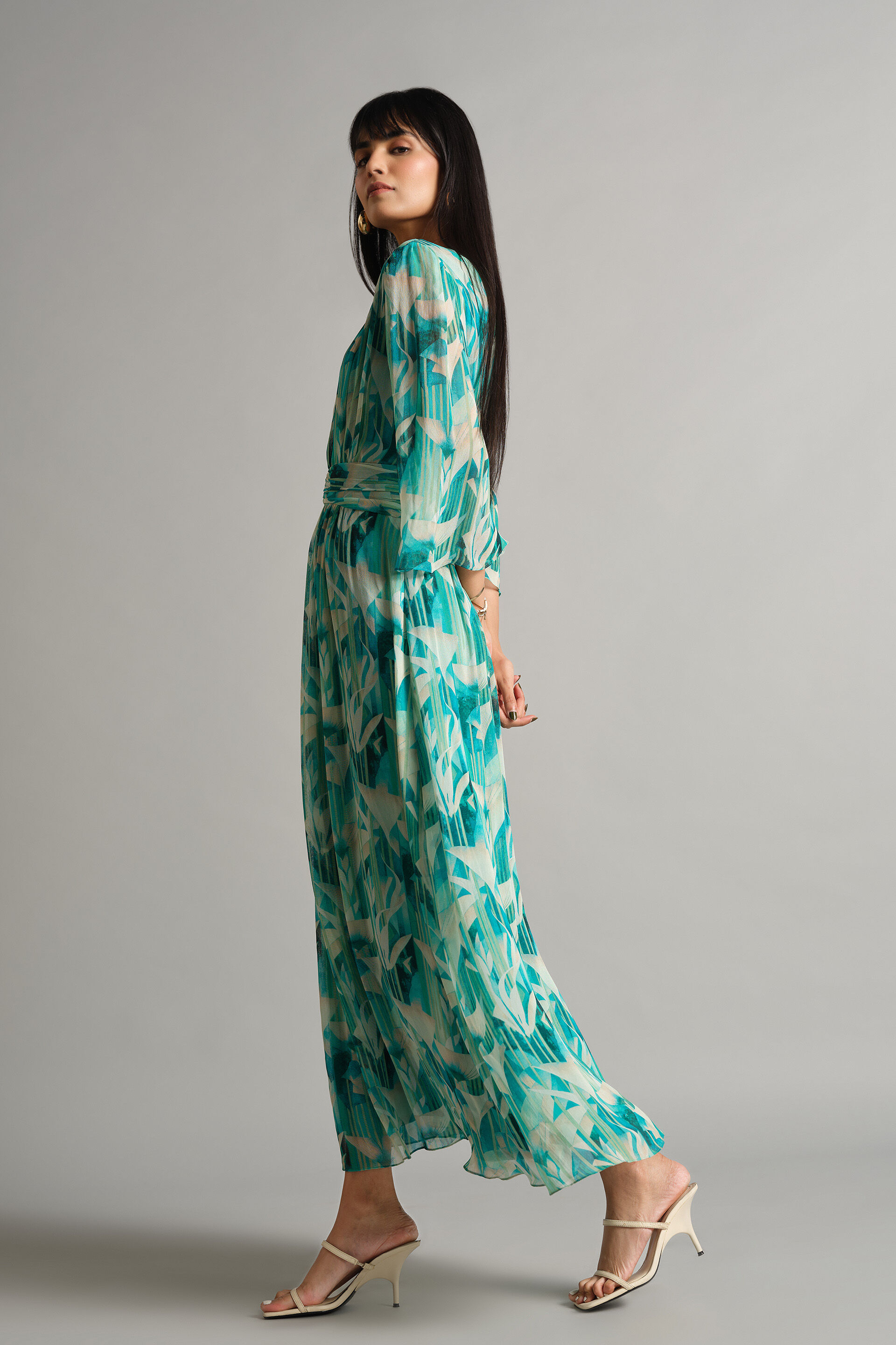 Aqua Dive Gown, Aqua, image 4