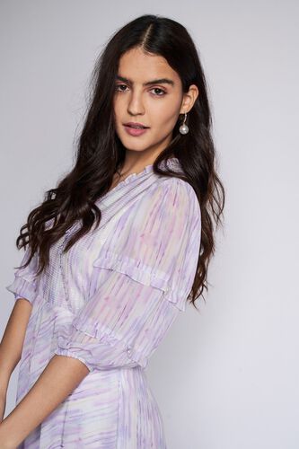 6 - Multi Color Stripes Flared Dress, image 6