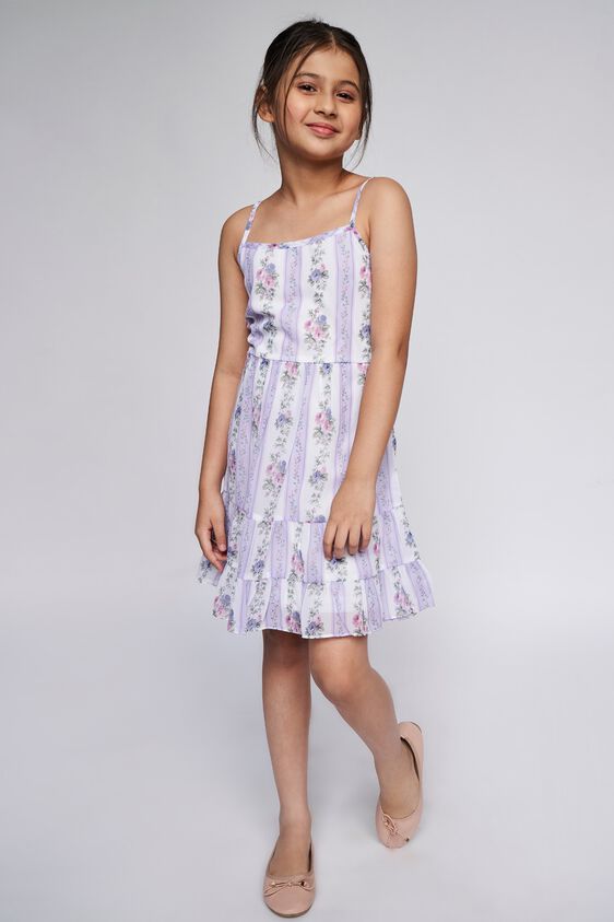 6 - White Floral Flared Dress, image 6