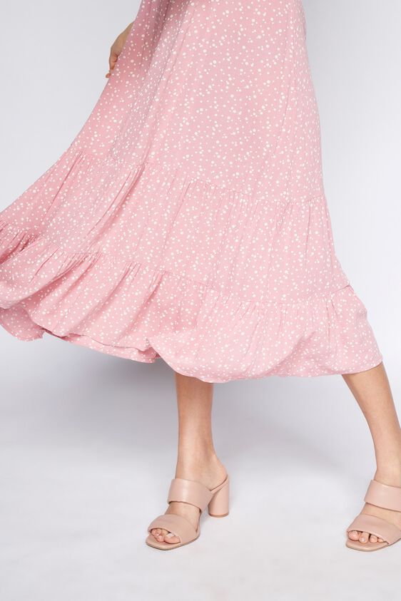 6 - Pink Polka Dots Curved Dress, image 6