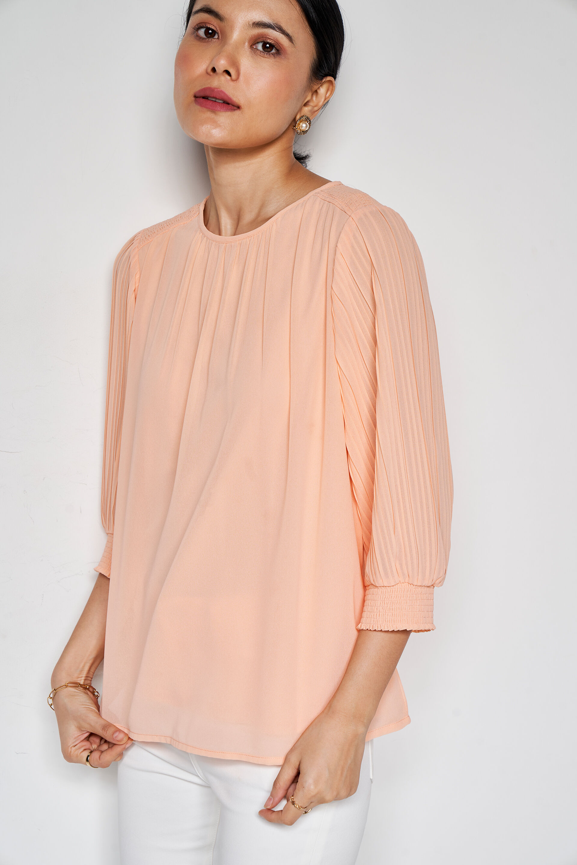 Luminous Straight Top, Peach, image 4