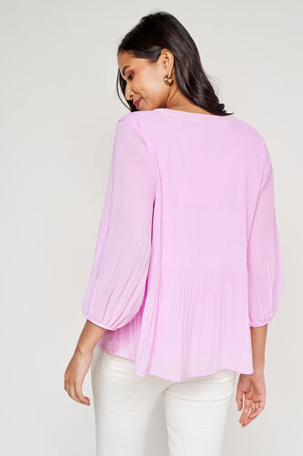Lilac Solid Flared Top, Lilac, image 3