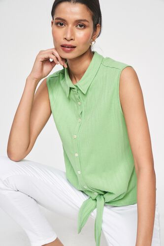 1 - Green Sleeveless Shirt, image 1