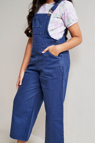 Solid Straight Dungaree, Dark Blue, image 5