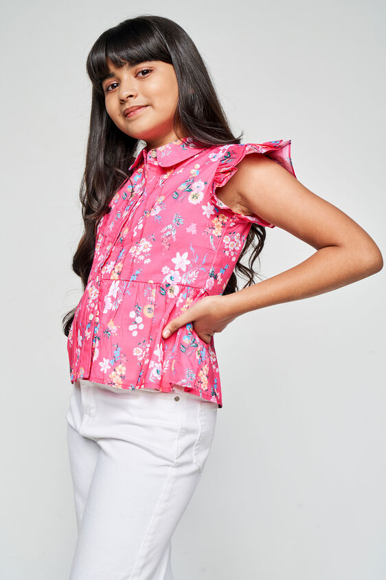 Bright Blooms top, Pink, image 2
