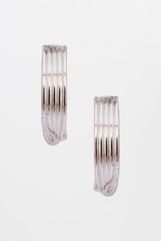 Silver Brass Earring, , image 1
