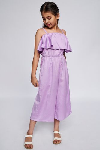 2 - Lilac Solid Straight Jumpsuit, image 2