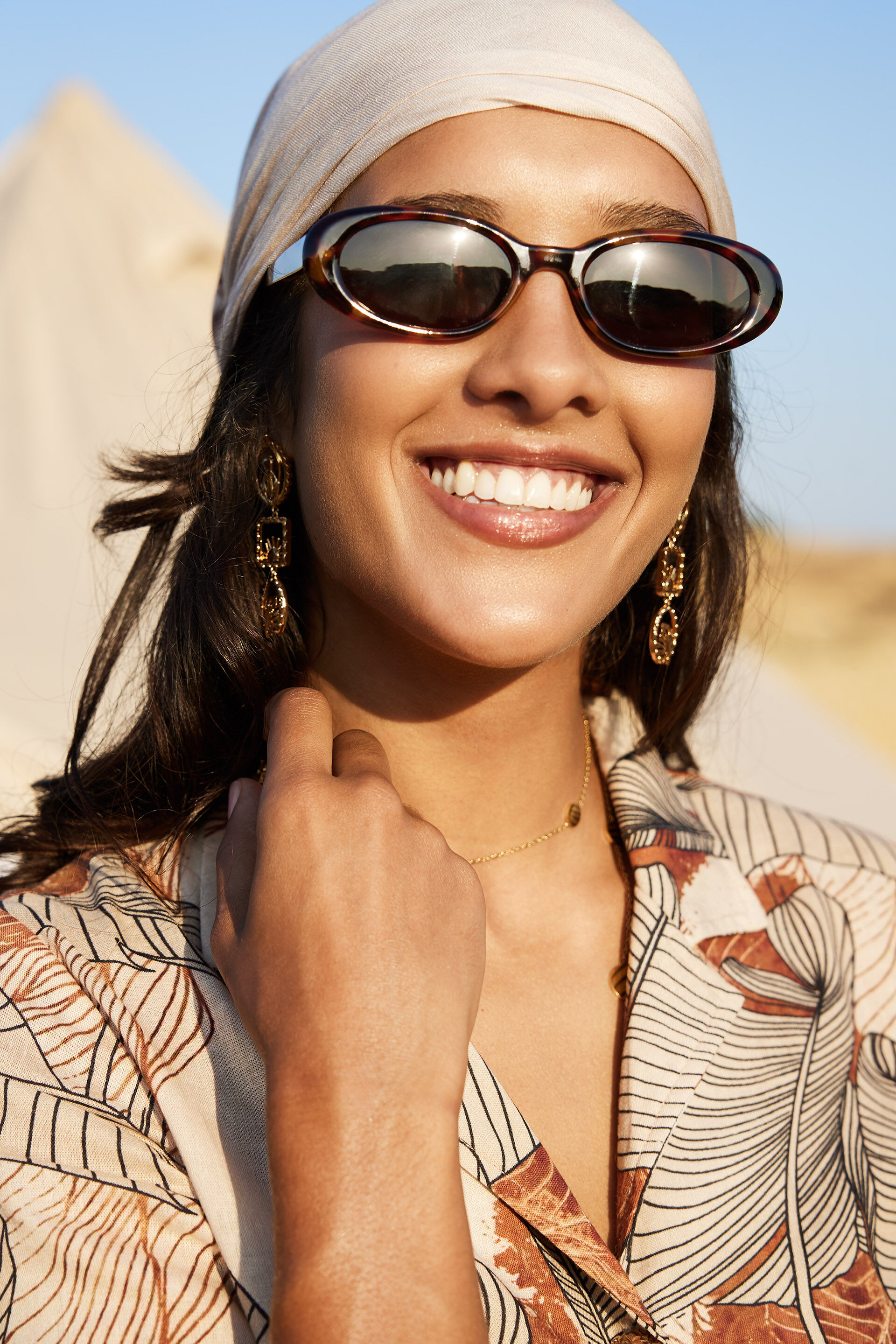 Sienna Printed Jumpsuit, Orange, image 8