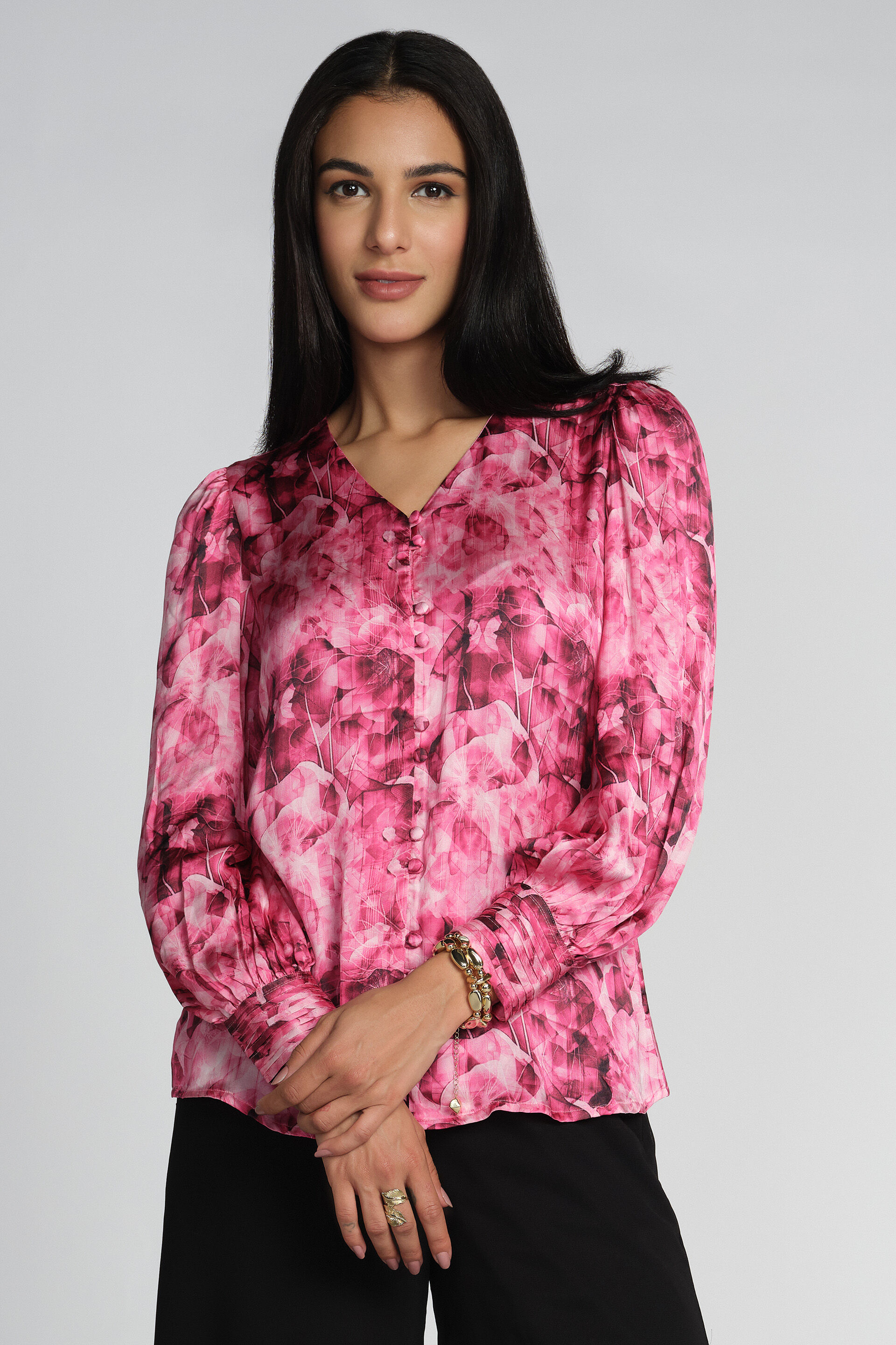 Rhoswen Modal Top, Pink, image 1