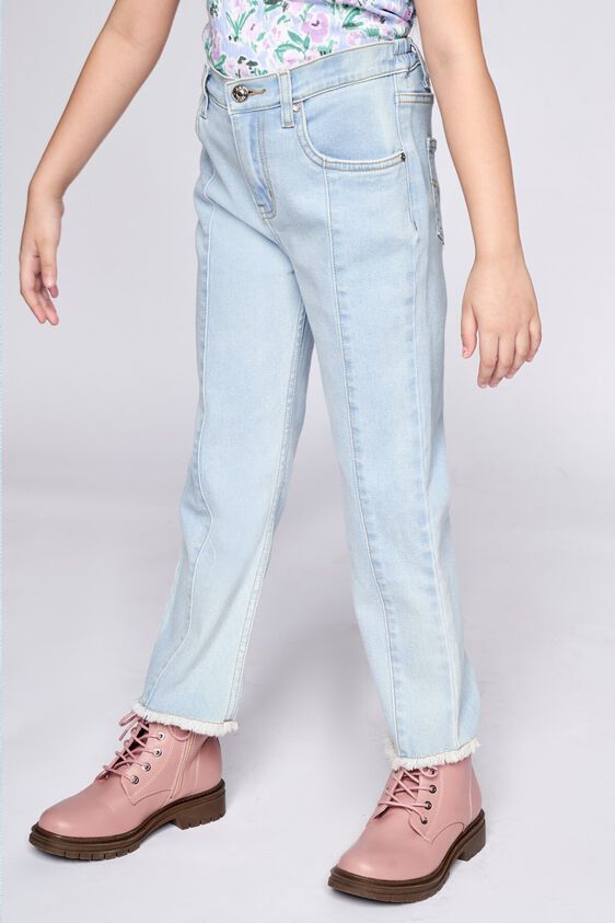 3 - Medium Blue Solid Straight Bottom, image 3