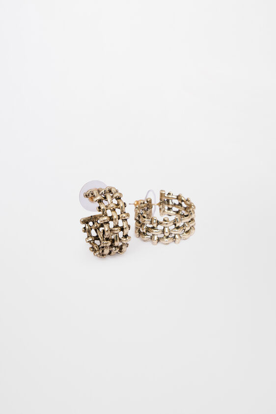 Gold Metal Earring, , image 4