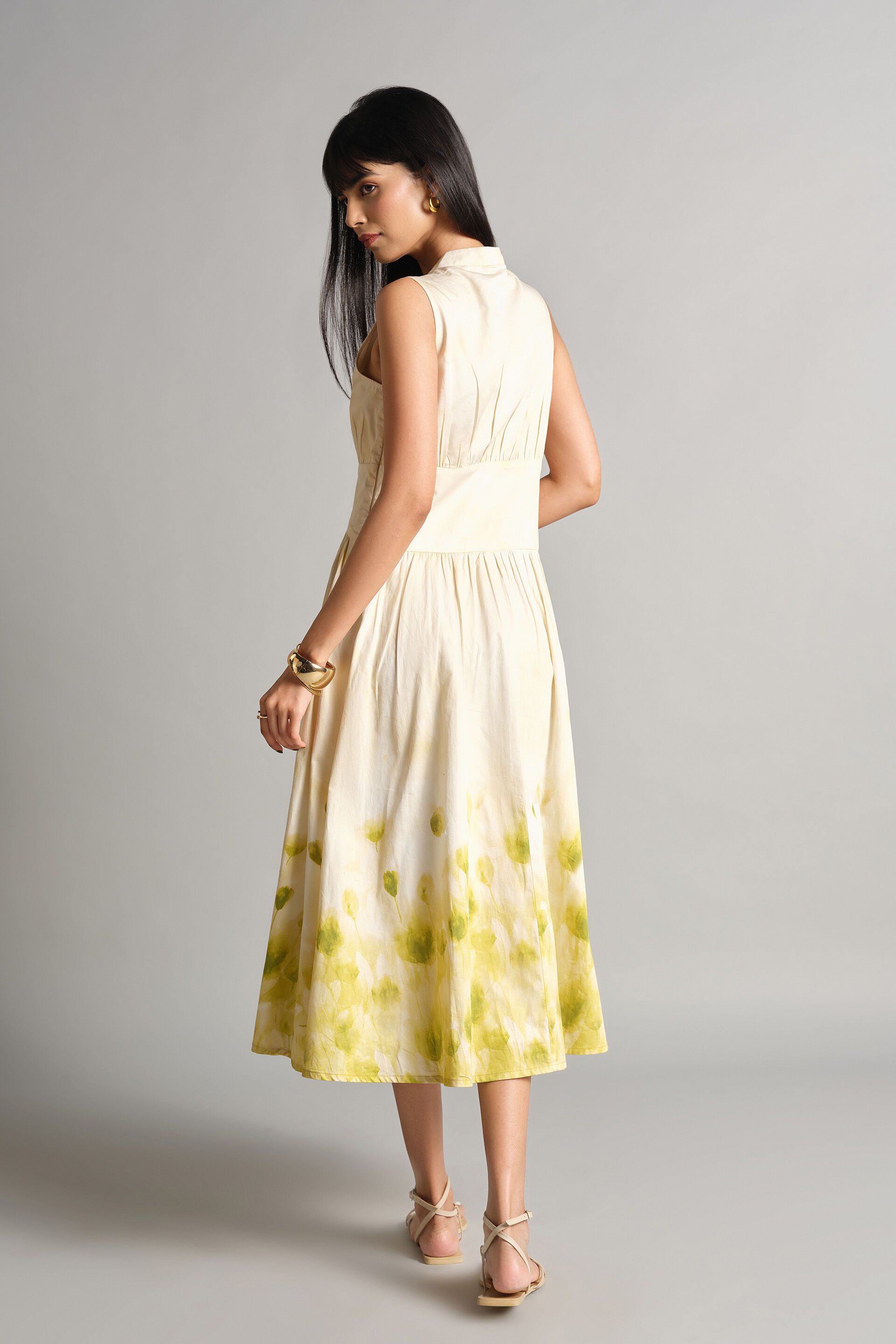 Mountain Flowers Dress, Yellow, image 6