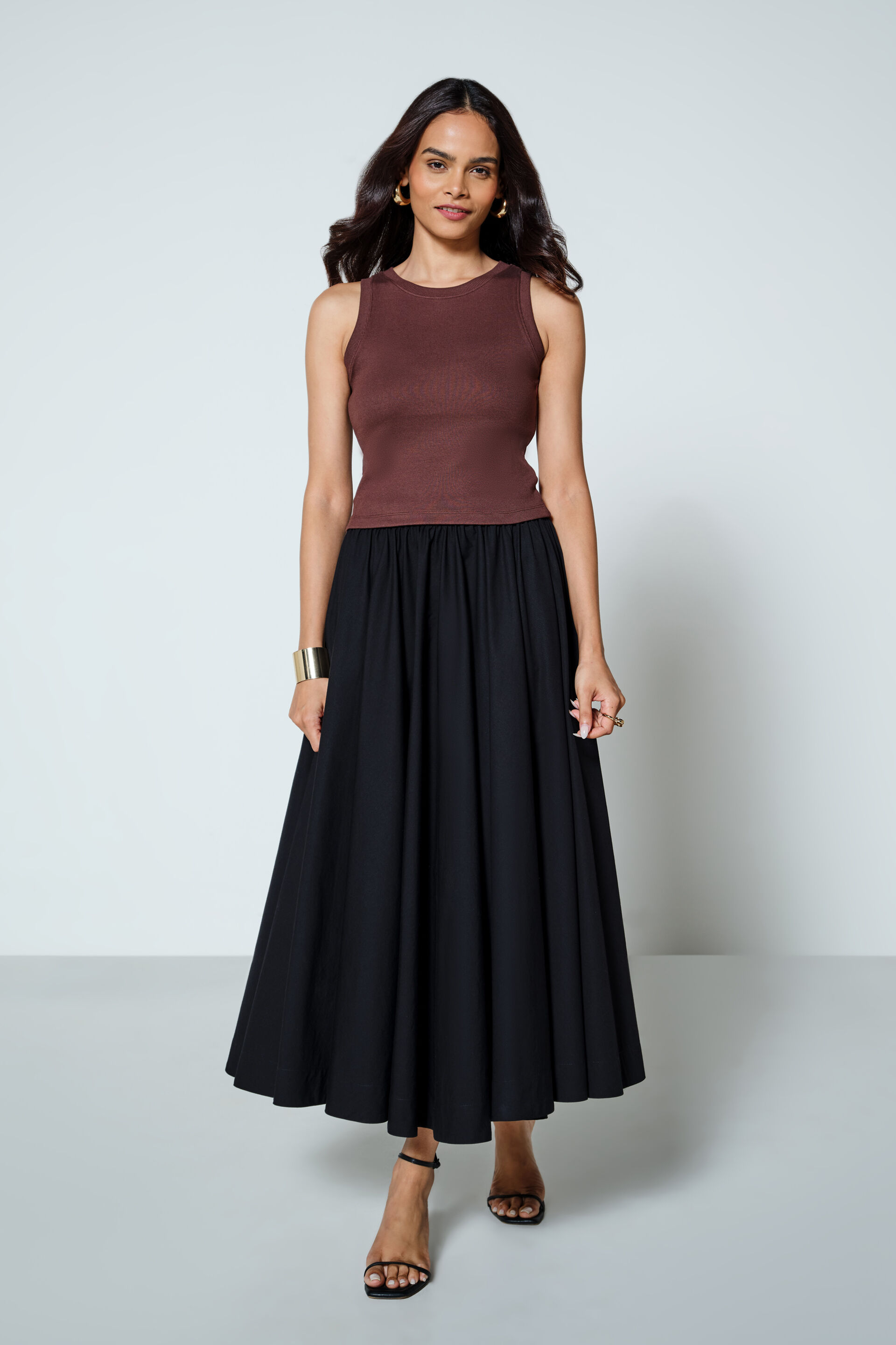 Everyday Basics Brown Top, Brown, image 3