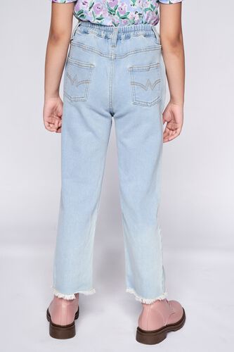 4 - Medium Blue Solid Straight Bottom, image 4