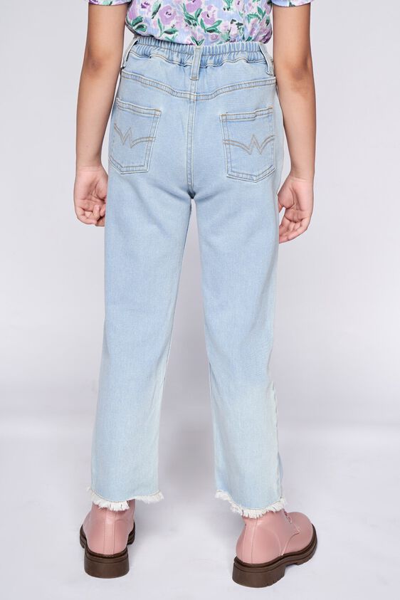 4 - Medium Blue Solid Straight Bottom, image 4