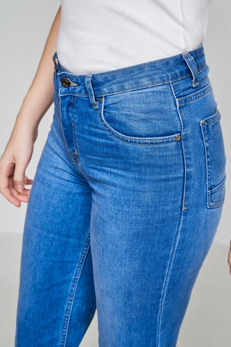 Light Blue Solid Flared Bottom, Light Blue, image 5