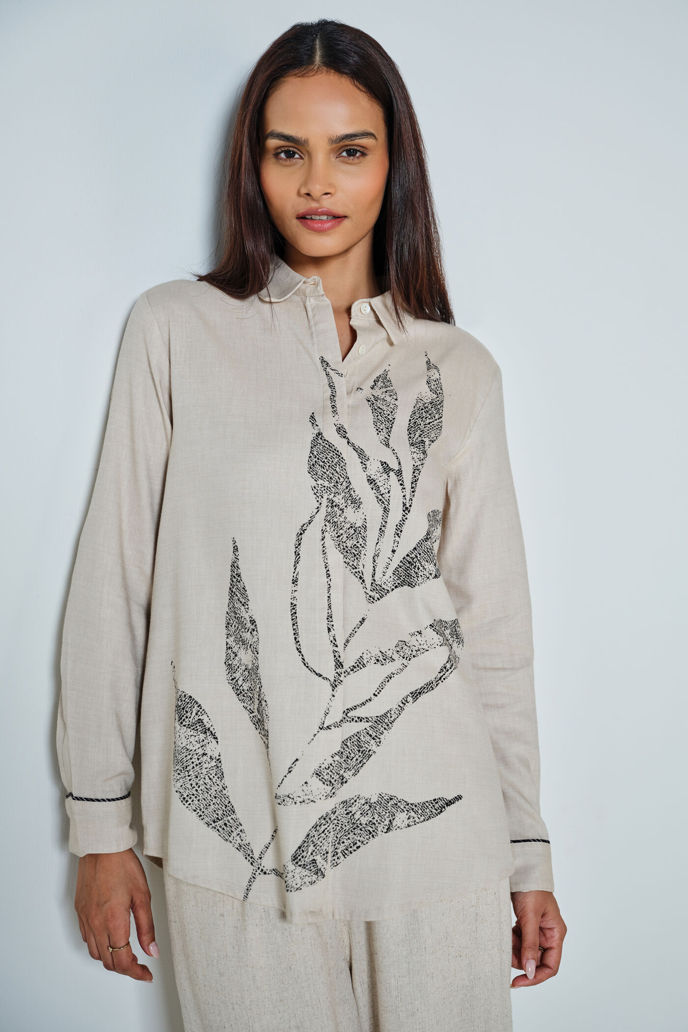 Leaf Love Cotton Shirt