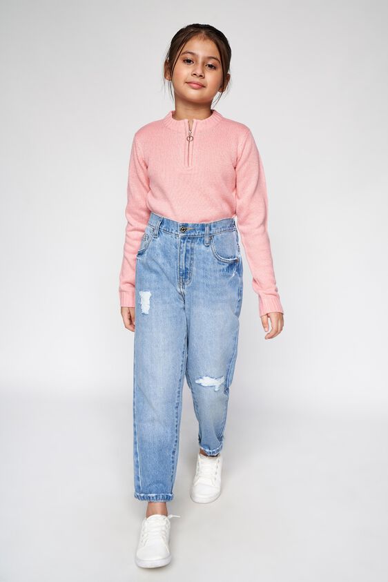 5 - Light Blue Solid Straight Bottom, image 5