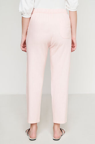 Linen Straight-Fit Trouser, Light Pink, image 4