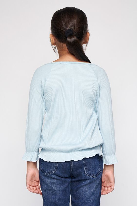 5 - Powder Blue Solid Straight Top, image 5