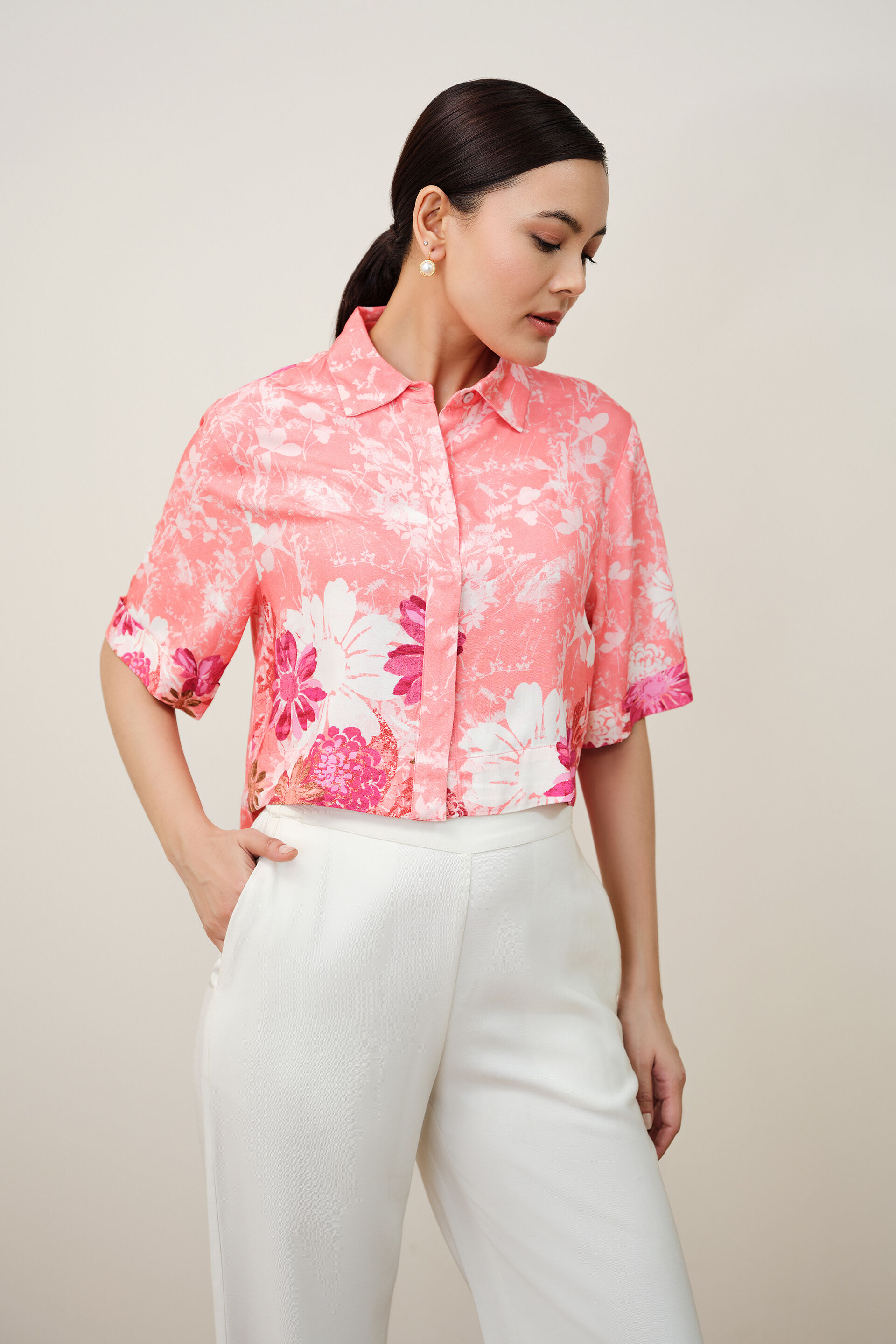 Pink Petal Top, Pink, image 2