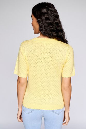 5 - Yellow Solid Cropped Top, image 5