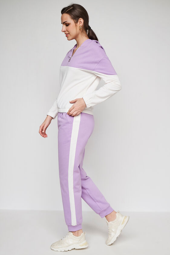 Lilac Blouson Straight Suit, Lilac, image 1